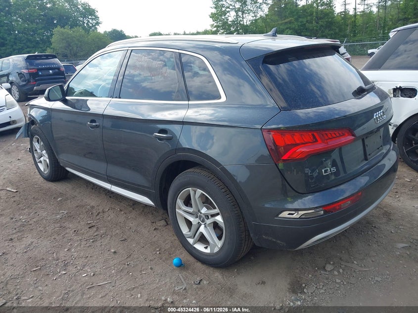 2019 Audi Q5 VIN WA1ANAFY5K2136814 IAAI salvage auction — FRONT END, Salvage (Massachusetts), sold $5,225 on 2026-07-21 (photo 3)