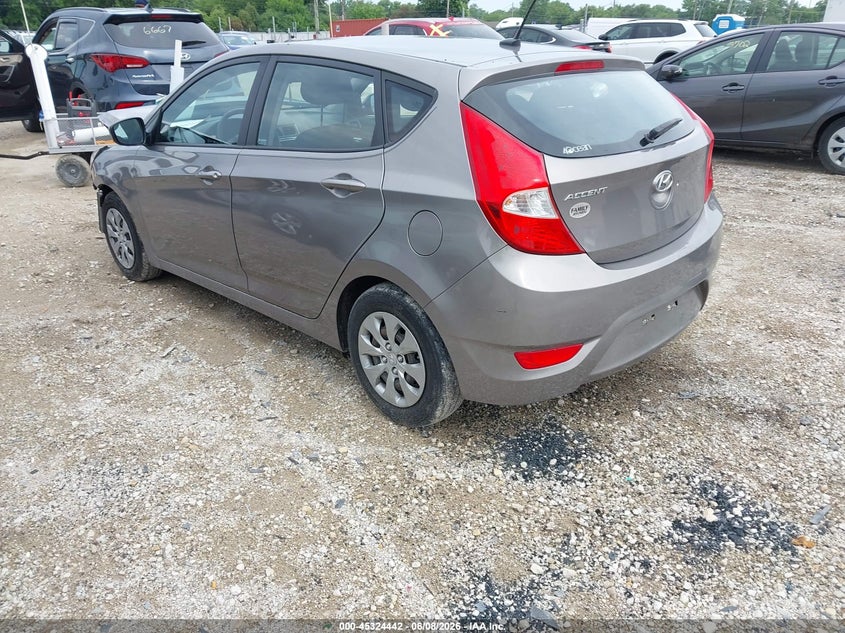 2017 Hyundai Accent VIN KMHCT5AE2HU357661 IAAI salvage auction — NORMAL WEAR, Salvage Title, sold $50 on 2026-07-21 (photo 3)