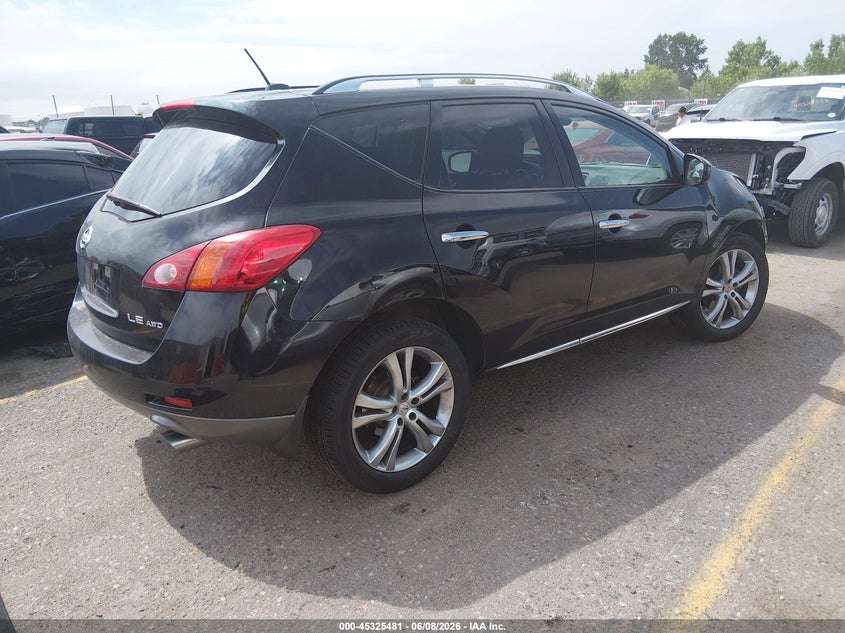2009 Nissan Murano VIN JN8AZ18W19W123829 IAAI salvage auction — RIGHT FRONT, Salvage (Colorado), sold $100 on 2026-07-21 (photo 4)