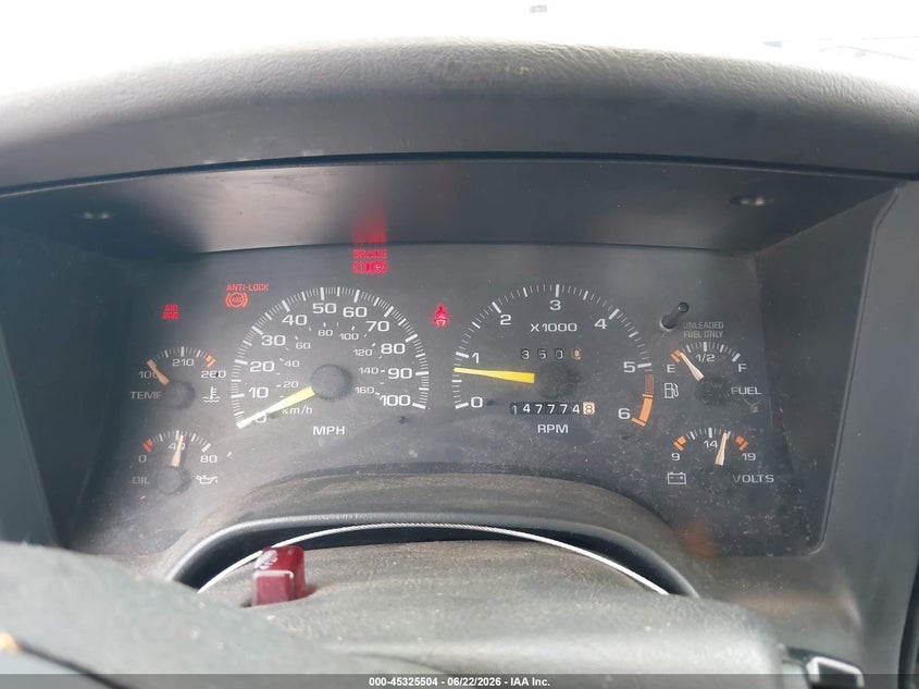 1997 Chevrolet S-10 pickup VIN 1GCCS19XXVK246241 IAAI salvage auction — NORMAL WEAR, Clear (Indiana), sold $475 on 2026-07-09 (photo 7)