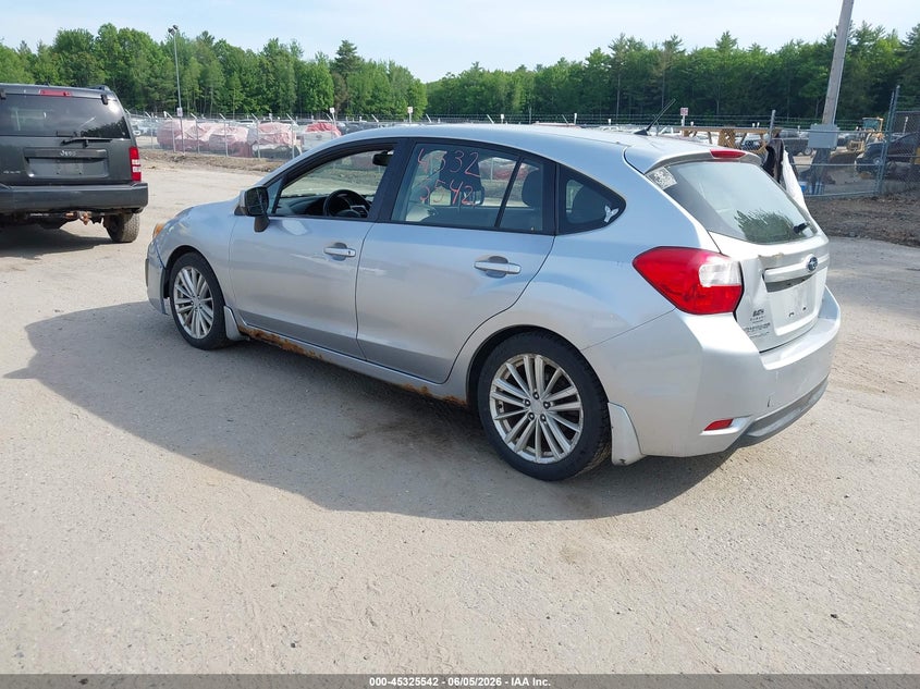 2012 Subaru Impreza VIN JF1GPAD63CH212935 IAAI salvage auction — NORMAL WEAR, Original (Maine), sold $400 on 2026-07-06 (photo 3)