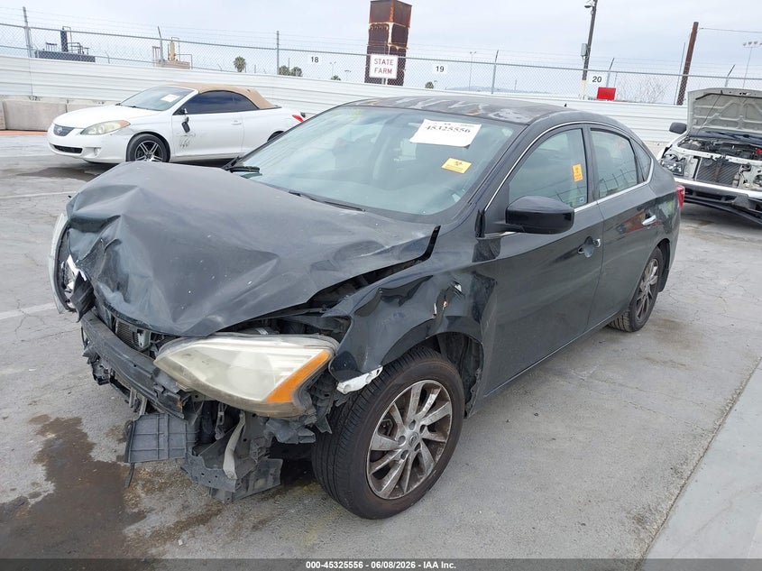 2015 Nissan Sentra VIN 3N1AB7AP8FY374991 IAAI salvage auction — FRONT END, Salvage Title, sold $275 on 2026-07-18 (photo 2)