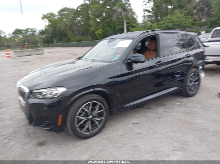 2024 BMW X3 VIN 5UX43DP04R9W24249 IAAI salvage auction — REAR END, Salvage Title, sold $20,100 on 2026-09-03 (photo 2)