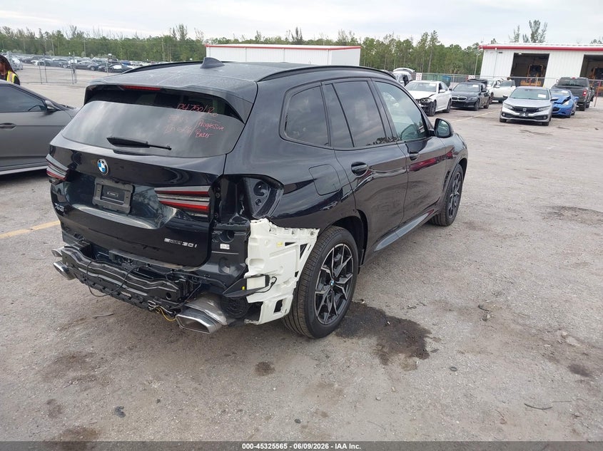 2024 BMW X3 VIN 5UX43DP04R9W24249 IAAI salvage auction — REAR END, Salvage Title, sold $20,100 on 2026-09-03 (photo 4)