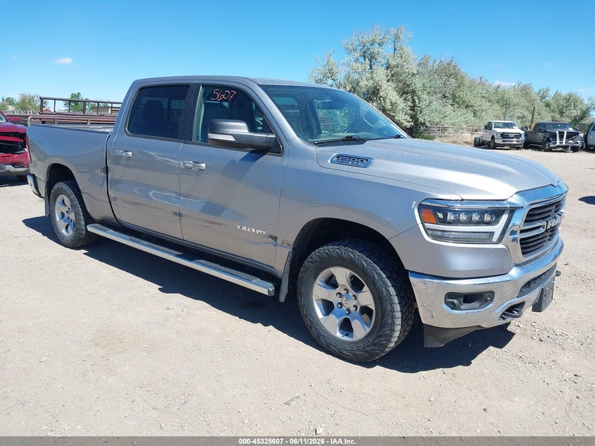 2020 Ram 1500 VIN 1C6SRFMTXLN187459 IAAI salvage auction — ALL OVER, Salvage (Wyoming), sold $6,250 on 2026-07-22 (photo 1)
