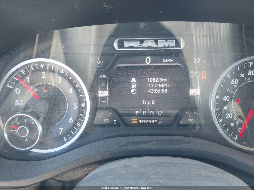 2020 Ram 1500 VIN 1C6SRFMTXLN187459 IAAI salvage auction — ALL OVER, Salvage (Wyoming), sold $6,250 on 2026-07-22 (photo 7)