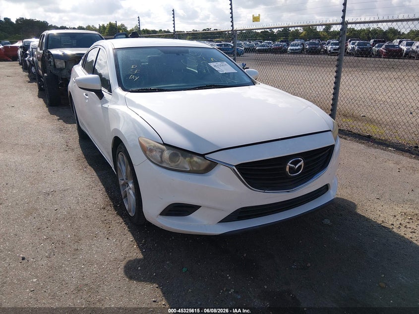 2014 Mazda 6 VIN JM1GJ1V62E1145346 IAAI salvage auction — REAR END, Salvage Title, sold $1,850 on 2026-07-10 (photo 1)