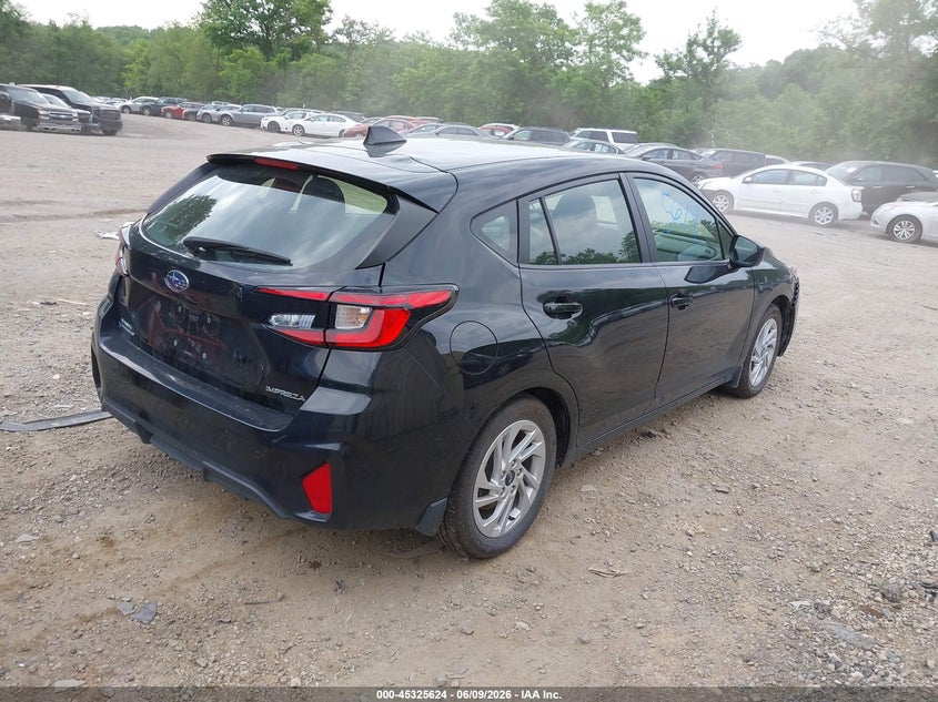 2025 Subaru Impreza VIN JF1GUABC5S8232104 IAAI salvage auction — FRONT & REAR, Salvage (Pennsylvania), sold $4,150 on 2026-07-28 (photo 4)