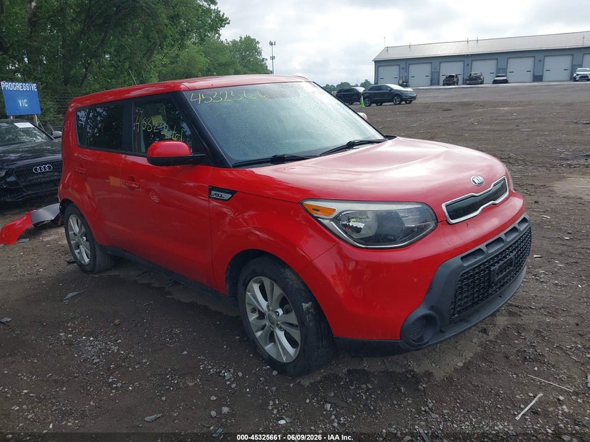2015 Kia Soul VIN KNDJP3A5XF7778771 IAAI salvage auction — REAR END, Clear (Indiana), sold $2,050 on 2026-07-08 (photo 1)