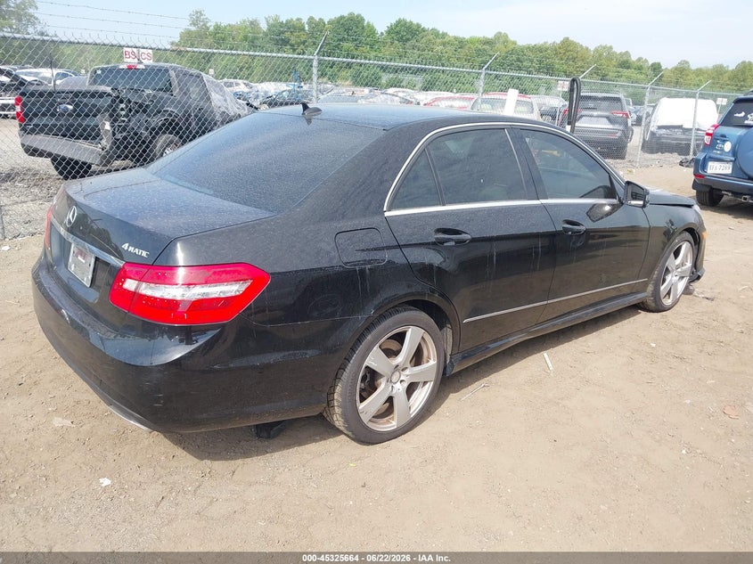 2010 Mercedes-benz E-class VIN WDDHF8HB1AA097653 IAAI salvage auction — LEFT SIDE, Clear (Virginia), sold $825 on 2026-07-13 (photo 4)