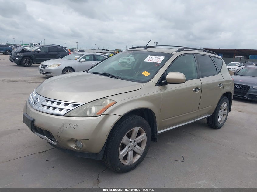 2007 Nissan Murano VIN JN8AZ08T17W529736 IAAI salvage auction — FRONT END, Salvage (Texas), sold $325 on 2026-07-22 (photo 2)