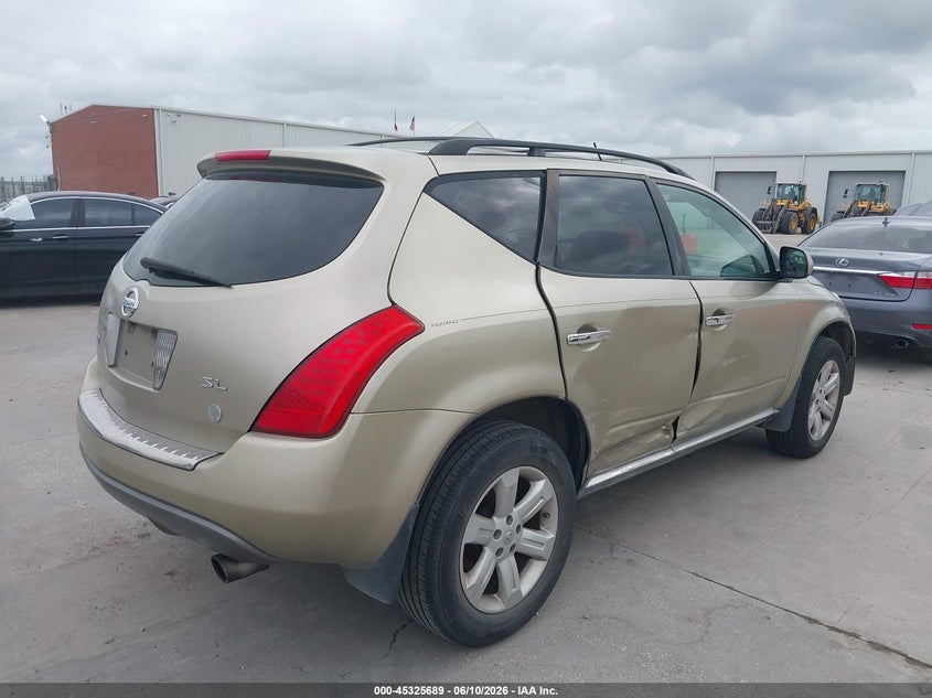 2007 Nissan Murano VIN JN8AZ08T17W529736 IAAI salvage auction — FRONT END, Salvage (Texas), sold $325 on 2026-07-22 (photo 4)