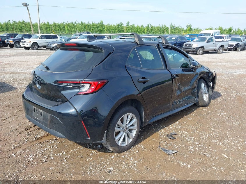 2025 Toyota Corolla VIN JTND4MBE7S3243470 IAAI salvage auction — RIGHT SIDE, Salvage Title, sold $2,800 on 2026-07-22 (photo 4)