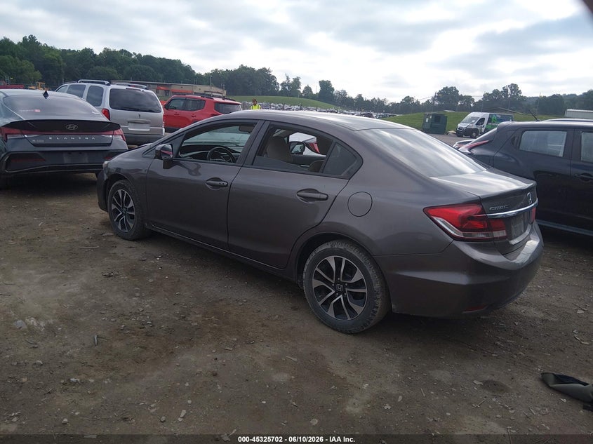 2014 Honda Civic VIN 2HGFB2F81EH557162 IAAI salvage auction — FRONT END, Salvage Title, sold $1,900 on 2026-07-23 (photo 3)