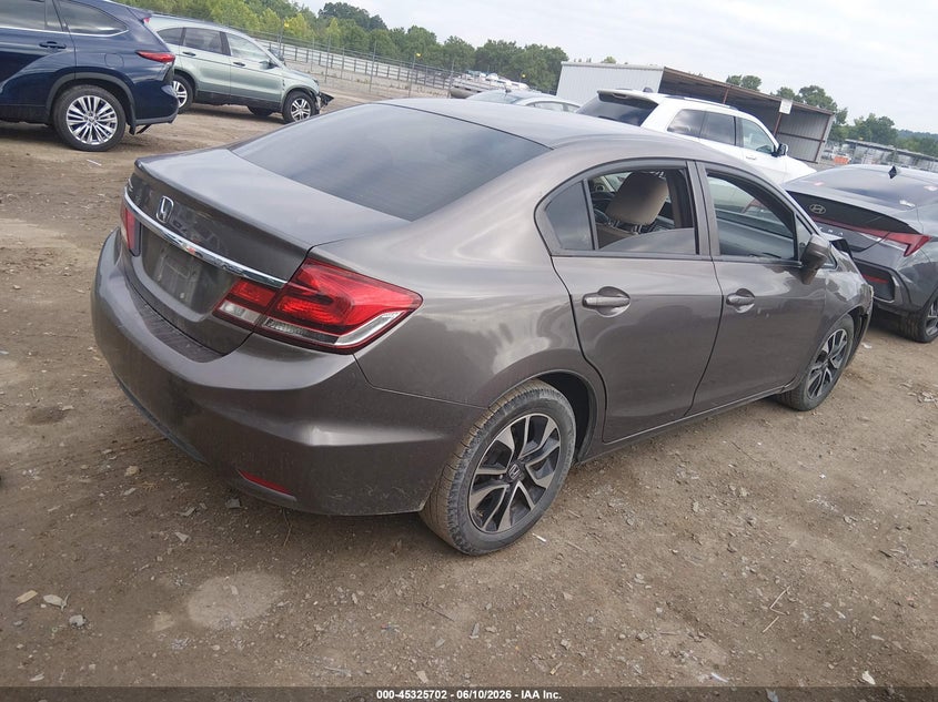 2014 Honda Civic VIN 2HGFB2F81EH557162 IAAI salvage auction — FRONT END, Salvage Title, sold $1,900 on 2026-07-23 (photo 4)