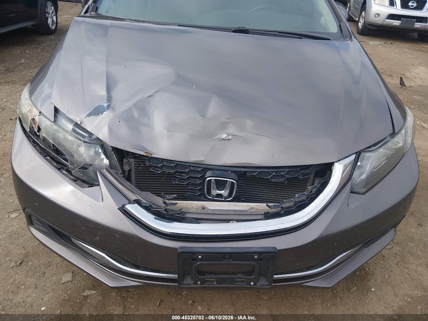 2014 Honda Civic VIN 2HGFB2F81EH557162 IAAI salvage auction — FRONT END, Salvage Title, sold $1,900 on 2026-07-23 (photo 6)
