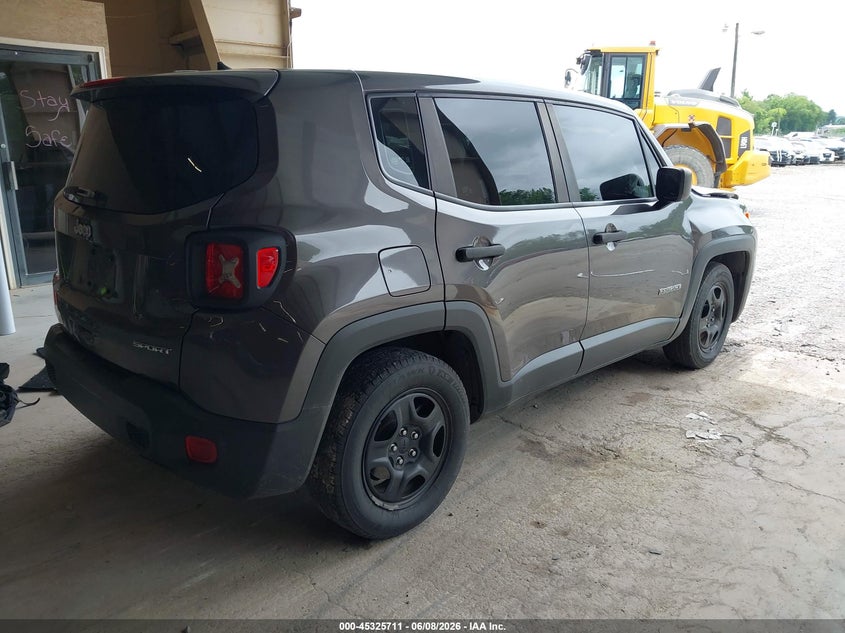 2020 Jeep Renegade VIN ZACNJAAB4LPL35086 IAAI salvage auction — FRONT END, Salvage (Tennessee), sold $1,100 on 2026-08-10 (photo 4)