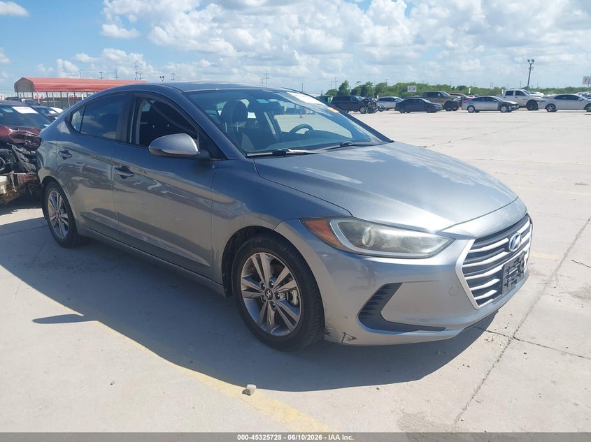 2018 Hyundai Elantra VIN KMHD84LF0JU560348 IAAI salvage auction — THEFT, Original (Texas), sold $3,250 on 2026-07-29 (photo 1)