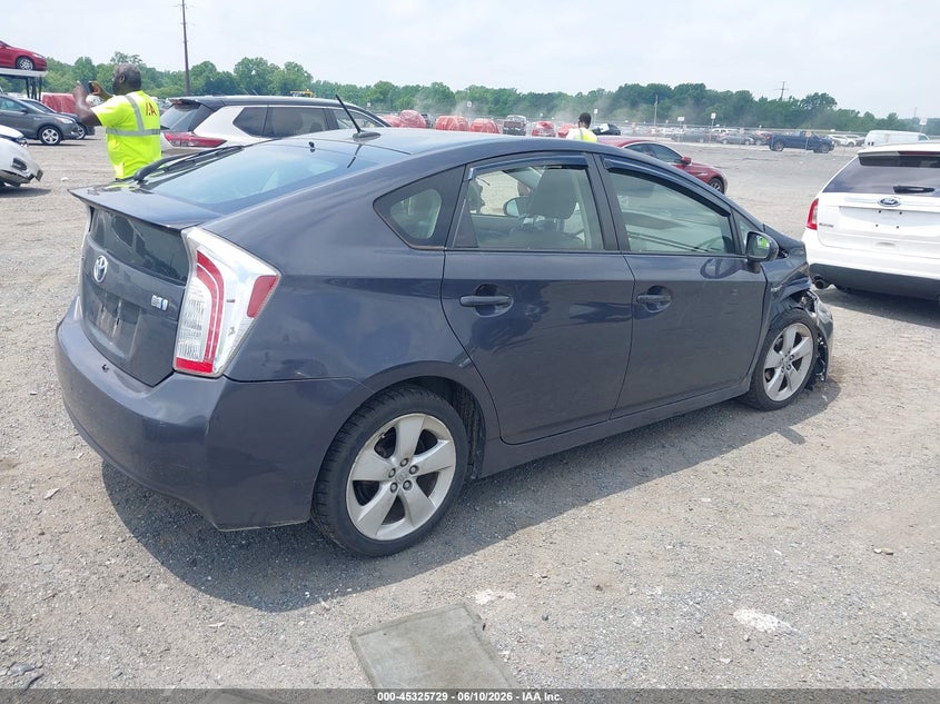 2013 Toyota Prius VIN JTDKN3DU3D1669209 IAAI salvage auction — RIGHT FRONT, Salvage - 75% Or Less (Maryland), sold $1,850 on 2026-07-06 (photo 4)