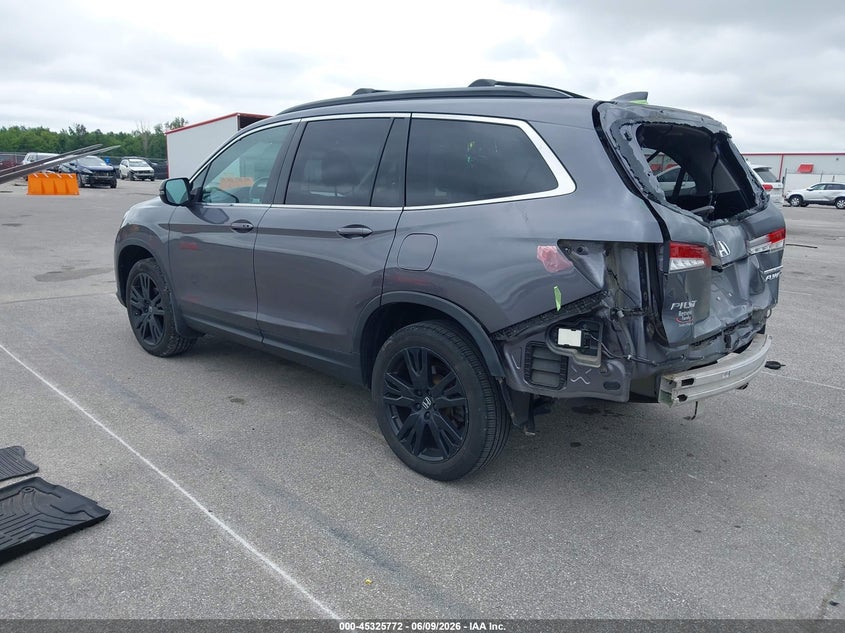 2022 Honda Pilot VIN 5FNYF6H20NB026844 IAAI salvage auction — REAR END, Salvage (Indiana), sold $9,500 on 2026-07-30 (photo 3)