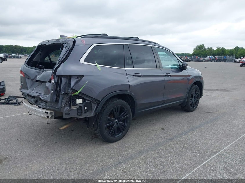 2022 Honda Pilot VIN 5FNYF6H20NB026844 IAAI salvage auction — REAR END, Salvage (Indiana), sold $9,500 on 2026-07-30 (photo 4)