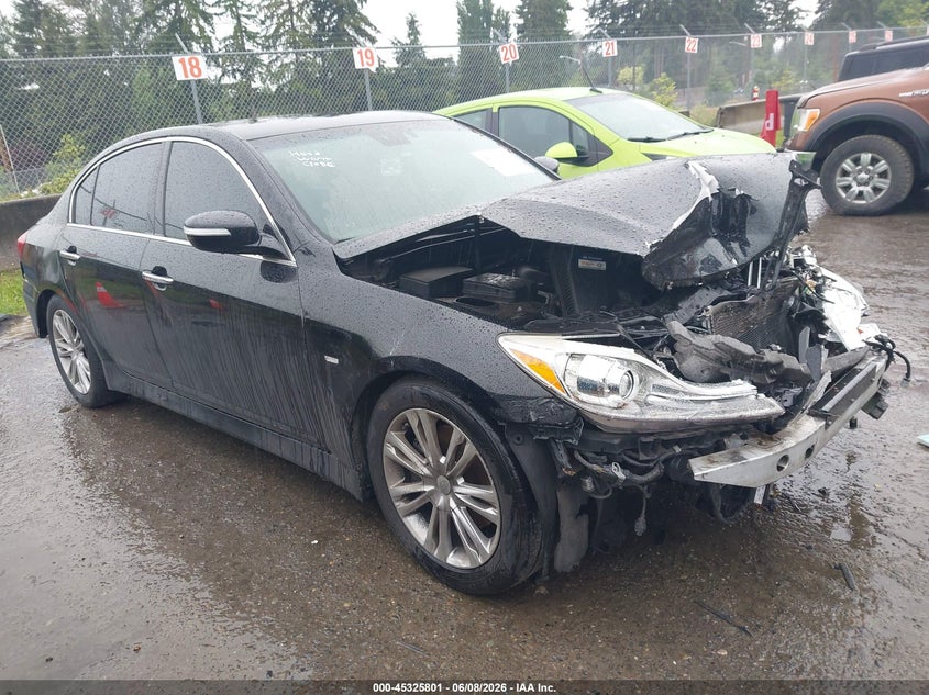 2013 Hyundai Genesis VIN KMHGC4DD2DU235522 IAAI salvage auction — FRONT END, Bill Of Sale (Washington), sold $400 on 2026-07-15 (photo 1)