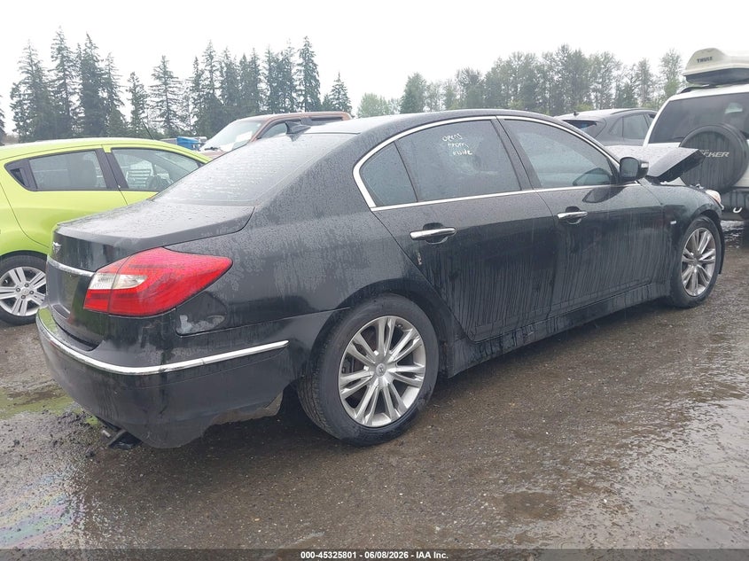 2013 Hyundai Genesis VIN KMHGC4DD2DU235522 IAAI salvage auction — FRONT END, Bill Of Sale (Washington), sold $400 on 2026-07-15 (photo 4)
