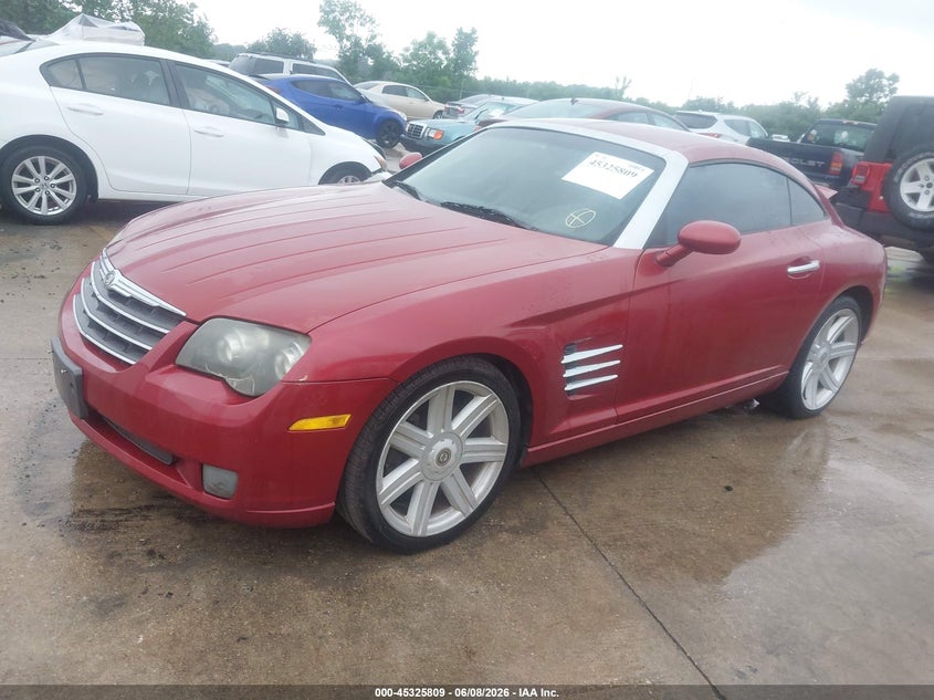 2004 Chrysler Crossfire VIN 1C3AN69L74X000858 IAAI salvage auction — NORMAL WEAR, Clear (Illinois), sold $425 on 2026-07-07 (photo 2)
