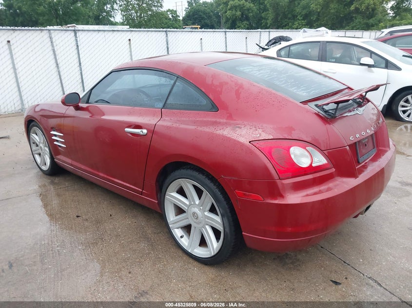 2004 Chrysler Crossfire VIN 1C3AN69L74X000858 IAAI salvage auction — NORMAL WEAR, Clear (Illinois), sold $425 on 2026-07-07 (photo 3)