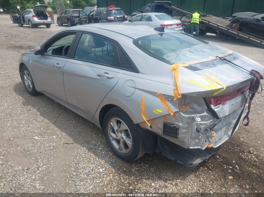 2021 Hyundai Elantra VIN 5NPLL4AG8MH014986 IAAI salvage auction — REAR END, Salvage Title, sold $25 on 2026-07-21 (photo 3)