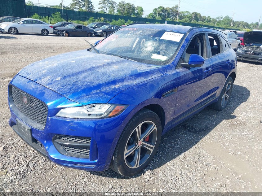 2018 Jaguar F-pace VIN SADCL2EV5JA260298 IAAI salvage auction — VANDALISM, Salvage Title, sold $2,500 on 2026-07-21 (photo 2)