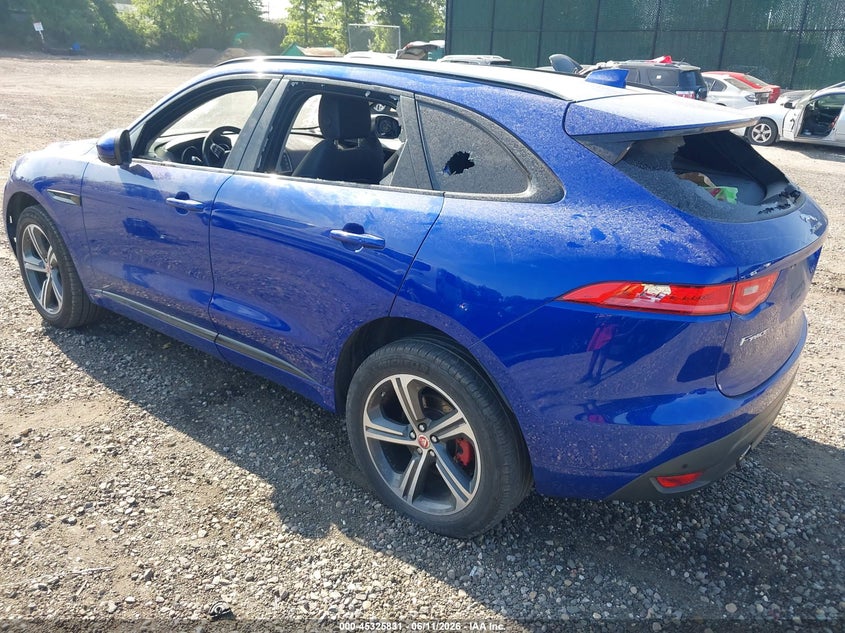 2018 Jaguar F-pace VIN SADCL2EV5JA260298 IAAI salvage auction — VANDALISM, Salvage Title, sold $2,500 on 2026-07-21 (photo 3)