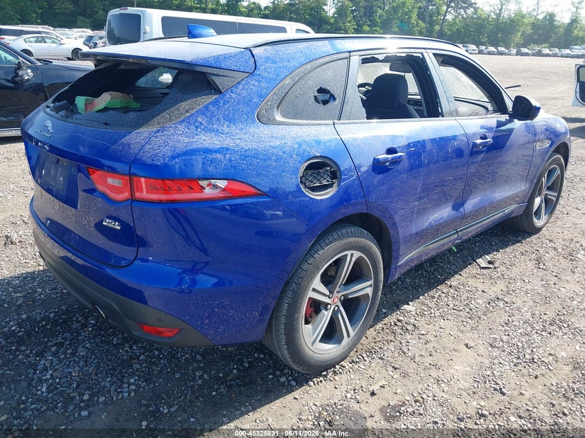 2018 Jaguar F-pace VIN SADCL2EV5JA260298 IAAI salvage auction — VANDALISM, Salvage Title, sold $2,500 on 2026-07-21 (photo 4)