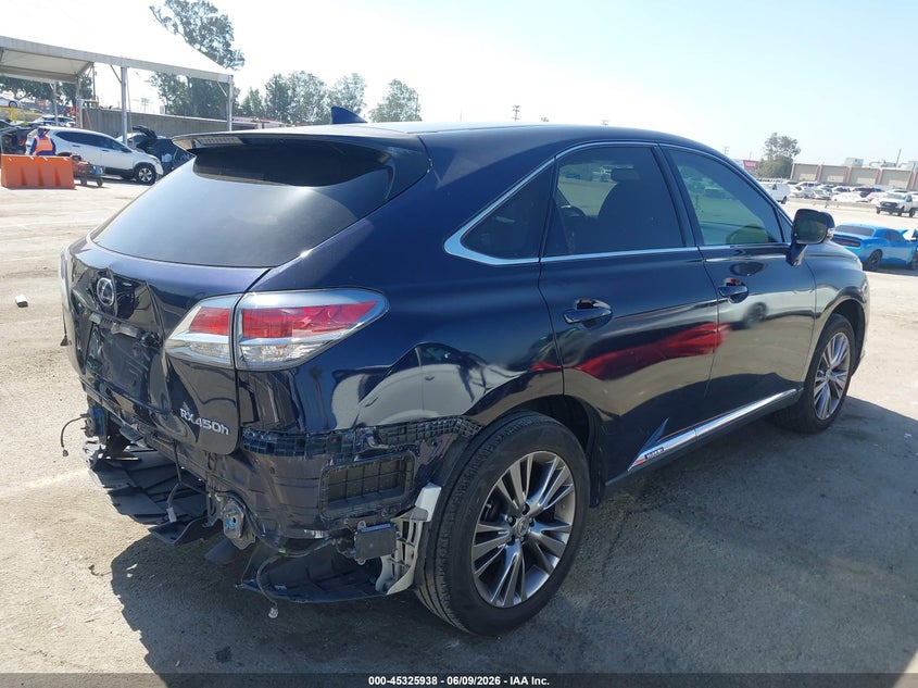 2014 Lexus Rx VIN JTJZB1BA4E2009760 IAAI salvage auction — REAR END, Salvage (California), sold $4,800 on 2026-07-29 (photo 4)