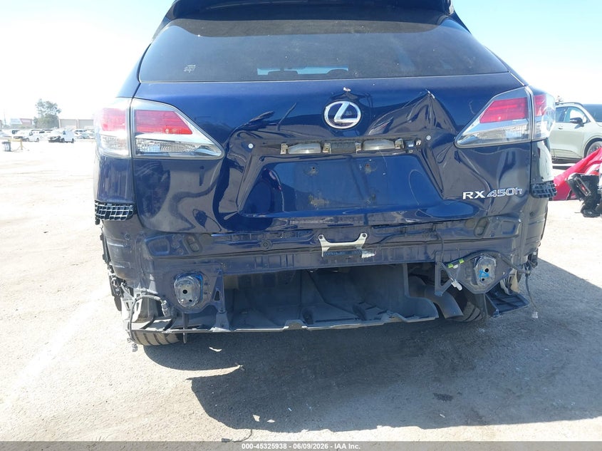 2014 Lexus Rx VIN JTJZB1BA4E2009760 IAAI salvage auction — REAR END, Salvage (California), sold $4,800 on 2026-07-29 (photo 6)