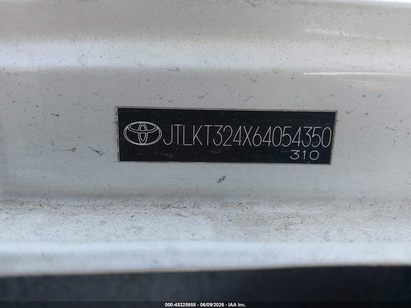 2006 Scion Xb VIN JTLKT324X64054350 IAAI salvage auction — SIDE, Salvage (California), sold $425 on 2026-07-22 (photo 9)