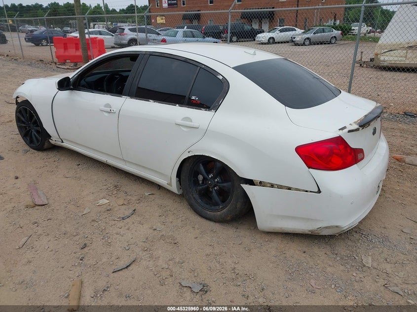 2013 Infiniti G VIN JN1CV6AP5DM721557 IAAI salvage auction — FRONT & REAR, Salvage (Idaho), sold $25 on 2026-07-27 (photo 3)