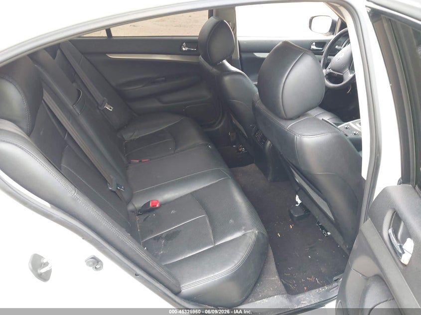 2013 Infiniti G VIN JN1CV6AP5DM721557 IAAI salvage auction — FRONT & REAR, Salvage (Idaho), sold $25 on 2026-07-27 (photo 8)