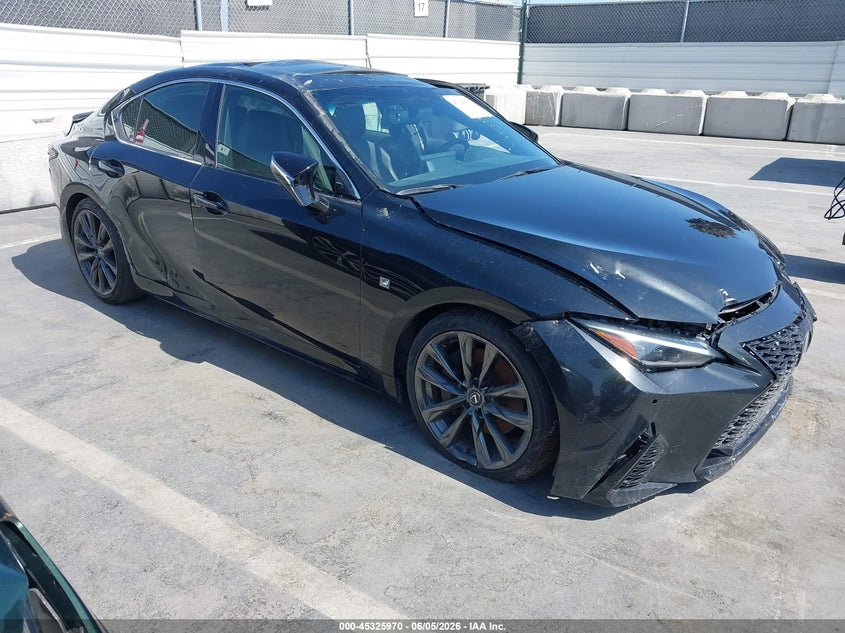 2024 Lexus Is VIN JTHGZ1B25R5081987 IAAI salvage auction — LEFT & RIGHT, Salvage (California), sold $13,500 on 2026-07-22 (photo 1)