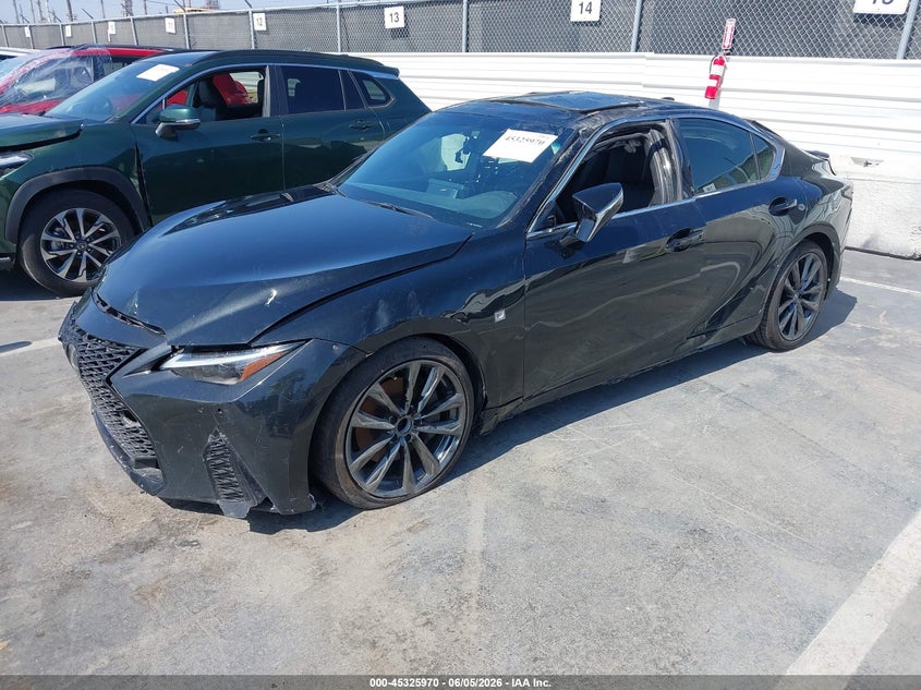 2024 Lexus Is VIN JTHGZ1B25R5081987 IAAI salvage auction — LEFT & RIGHT, Salvage (California), sold $13,500 on 2026-07-22 (photo 2)