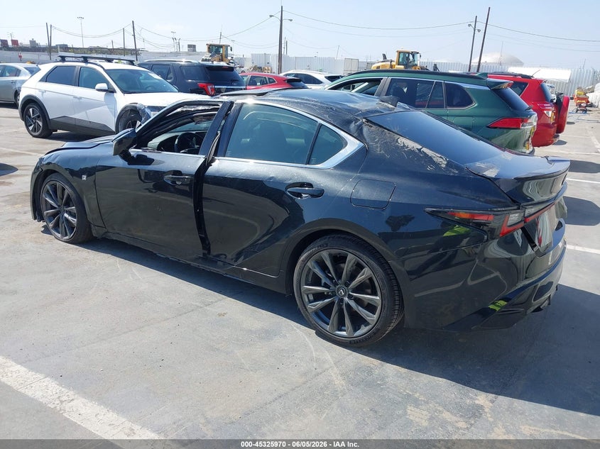 2024 Lexus Is VIN JTHGZ1B25R5081987 IAAI salvage auction — LEFT & RIGHT, Salvage (California), sold $13,500 on 2026-07-22 (photo 3)