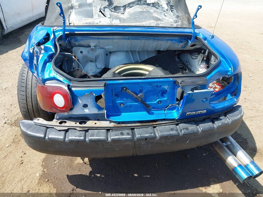 1991 Mazda Mx-5 miata VIN JM1NA3518M1221805 IAAI salvage auction — NORMAL WEAR, Salvage (California), sold $225 on 2026-07-13 (photo 6)