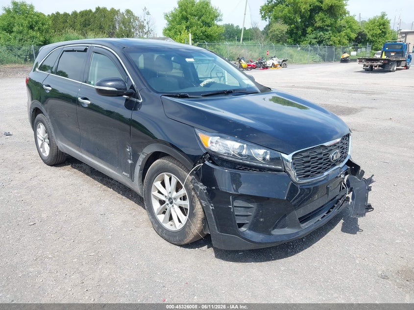 2019 Kia Sorento VIN 5XYPGDA39KG525176 IAAI salvage auction — FRONT END, Mv-907A (New York), sold $2,150 on 2026-07-30 (photo 1)
