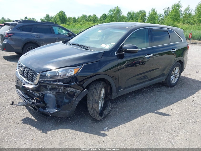 2019 Kia Sorento VIN 5XYPGDA39KG525176 IAAI salvage auction — FRONT END, Mv-907A (New York), sold $2,150 on 2026-07-30 (photo 2)
