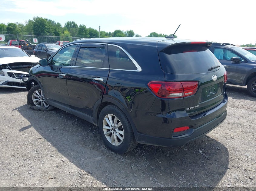 2019 Kia Sorento VIN 5XYPGDA39KG525176 IAAI salvage auction — FRONT END, Mv-907A (New York), sold $2,150 on 2026-07-30 (photo 3)