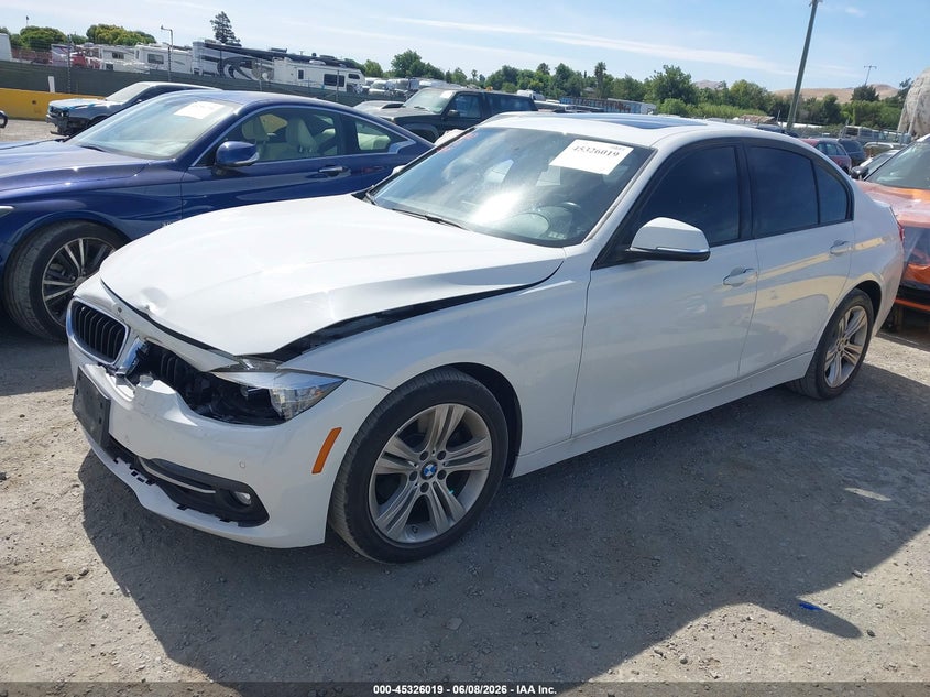 2016 BMW 3er VIN WBA8E9G50GNT86259 IAAI salvage auction — FRONT END, Salvage Title, sold $3,450 on 2026-07-30 (photo 2)