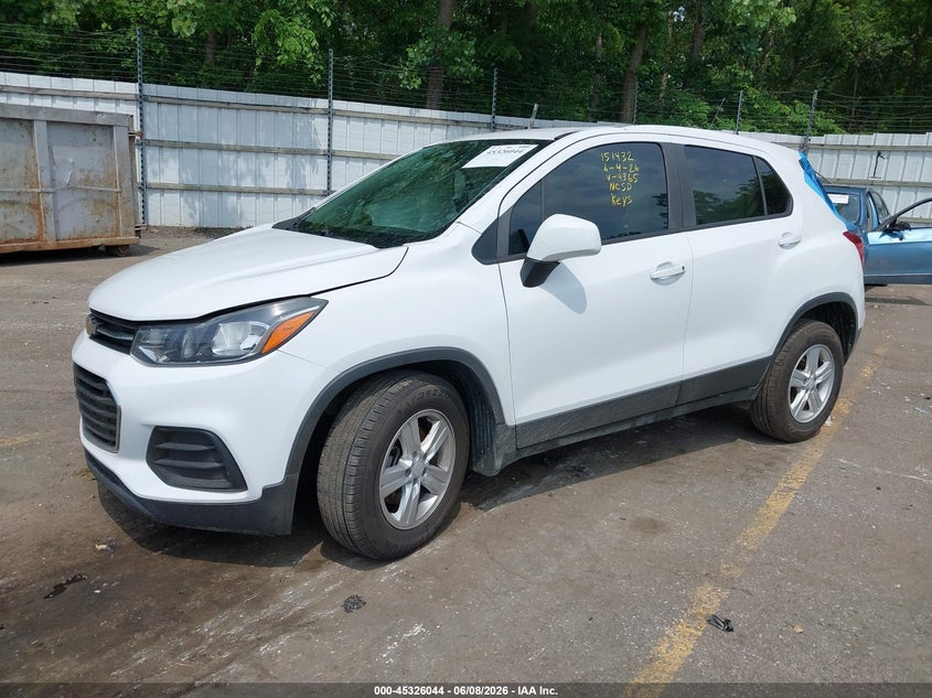2019 Chevrolet Trax VIN 3GNCJNSB3KL349365 IAAI salvage auction — FRONT END, Clear (Michigan), sold $825 on 2026-07-26 (photo 2)