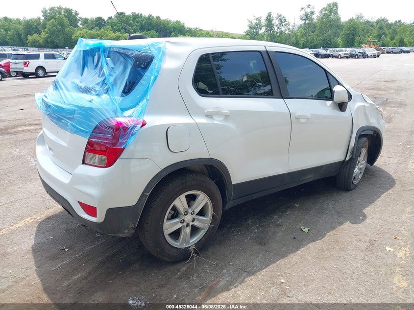 2019 Chevrolet Trax VIN 3GNCJNSB3KL349365 IAAI salvage auction — FRONT END, Clear (Michigan), sold $825 on 2026-07-26 (photo 4)