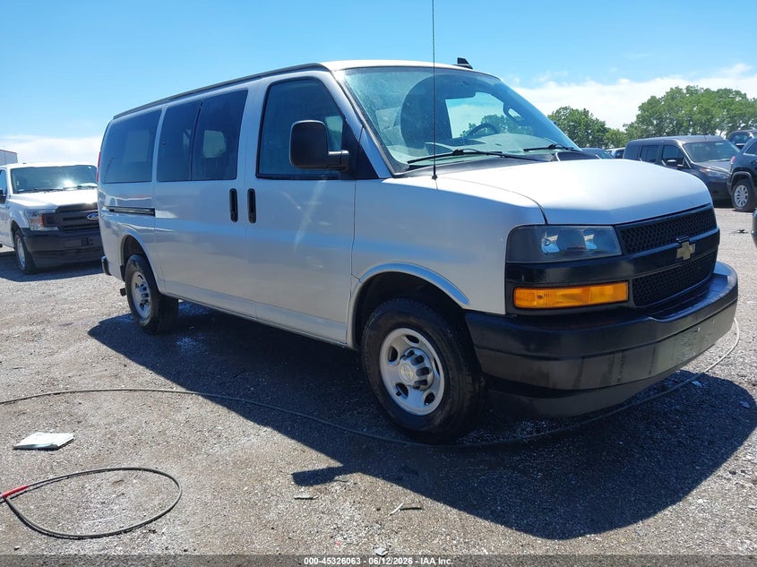2019 Chevrolet Express 2500 VIN 1GAWGEFG5K1332318 IAAI salvage auction — NORMAL WEAR, Sf97 (Indiana), sold $14,200 on 2026-07-15 (photo 1)