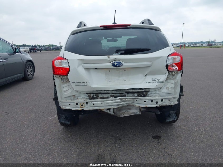 2015 Subaru Xv VIN JF2GPASC9FH225584 IAAI salvage auction — REAR END, Salvage Title, sold $3,300 on 2026-07-17 (photo 6)